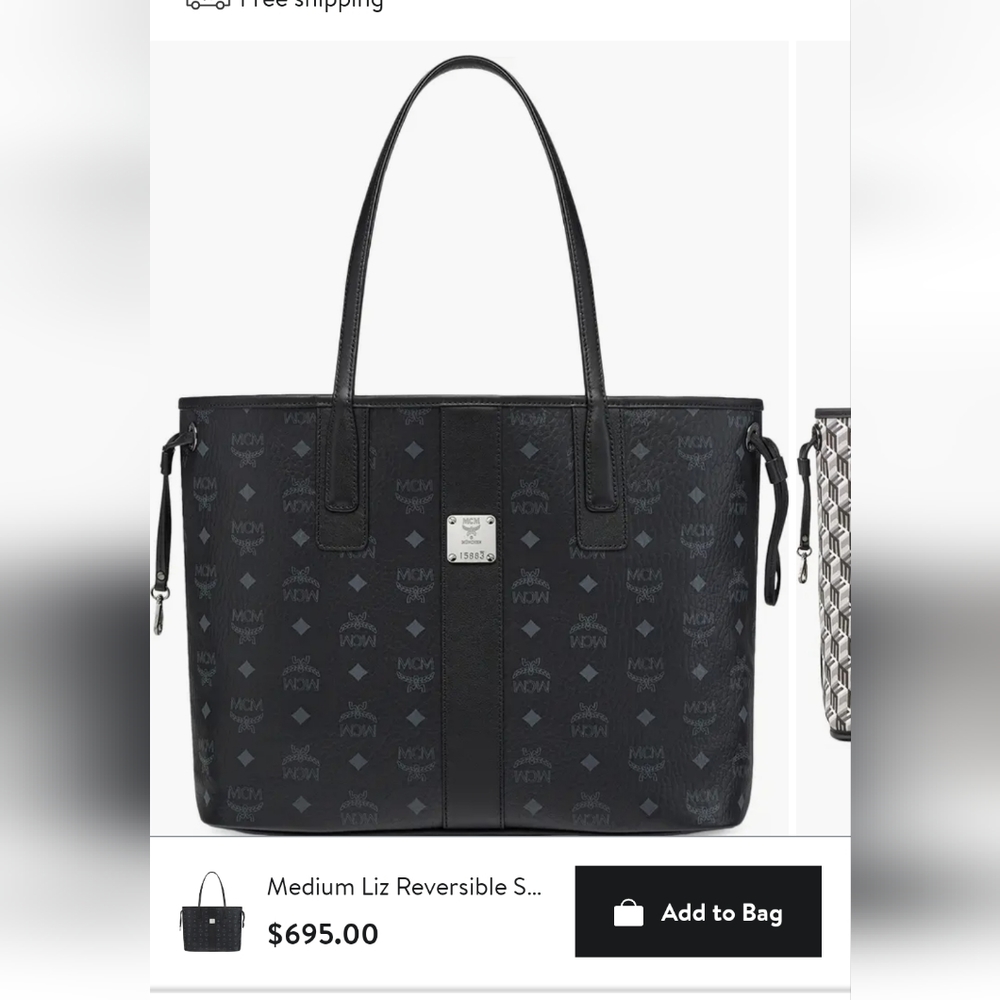 Mcm tote purse